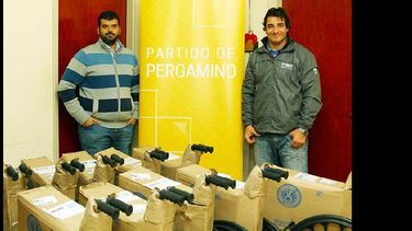 El secretario de Salud recibió la donación. (GOBIERNO DE PERGAMINO)