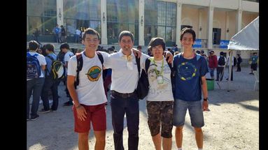 La delegación local que participó del evento. (LA OPINION)