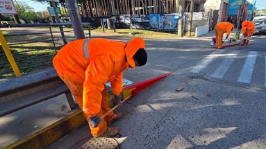 Seguridad vial: avanza el plan anual de señalización en Pergamino