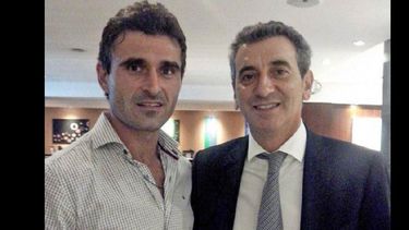 Ruggeri junto al ministro del Interior y Transporte, Florencio Randazzo. (RICARDO RUGGERI)