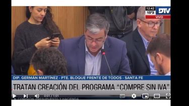 Germán Martínez, titular del bloque del Frente de Todos. Germán Martínez, titular del bloque del Frente de Todos.