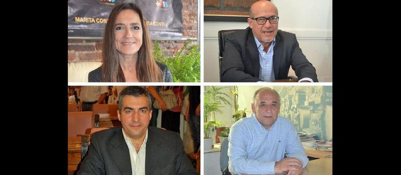 Marita Conti, Frente Renovador. (LA OPINION) - Carlos Elizalde, Juntos por Pergamino. (LA OPINION) - Diego Brigati, Fpv-PJ. (LA OPINION) - Eddo Pascot, Cambiemos. (LA OPINION)