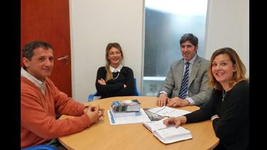 Sergio Sposatto, Agostina de Crisci, Mariano Sosa Beláustegui y Gisela Cerminara están trabajando en la iniciativa. (LA OPINION)
