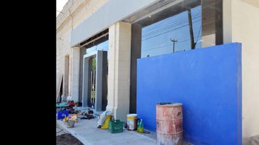 La estructura edilicia de la nueva comisaría está finalizada.  (LA OPINION)