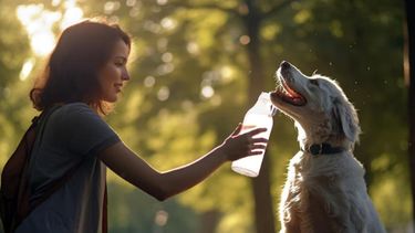 Ofrecer agua fresca en pequeñas cantidades es fundamental si se sospecha un golpe de calor en la mascota. Ofrecer agua fresca en pequeñas cantidades es fundamental si se sospecha un golpe de calor en la mascota.