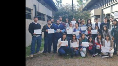 Los residentes del Hospital movilizados por sus reclamos. (FACEBOOK RESIDENCIA PSICOLOGIA HOSPITAL SAN JOSE)