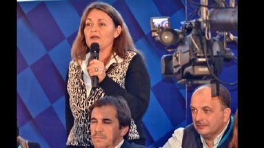 María del Huerto Ratto, durante su disertación en el Congreso. (FRENTE RENOVADOR)