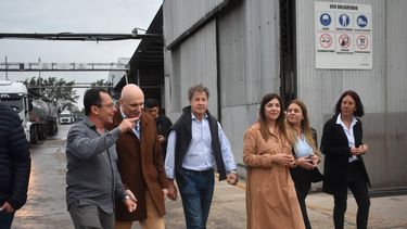 Ritondo y Espert durante la visita a Eittor Ritondo y Espert durante la visita a Eittor