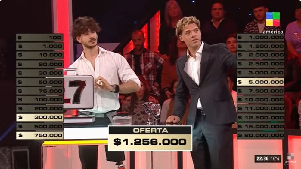 Federico Canal junto al conductor del ciclo Trato Hecho, el reconocido influencer Santiago Maratea.