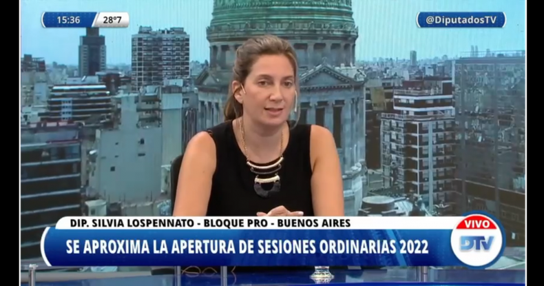 Silvia Lospennato, del bloque PRO, indicó que tiene la expectativa de escuchar al presidente proponer una agenda parlamentaria para el año.