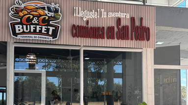 La administración de la Terminal de Ómnibus de San Pedro anunció la apertura del Buffet CyC, una nueva propuesta gastronómica que ya se encuentra operativa dentro de las instalaciones del predio. La administración de la Terminal de Ómnibus de San Pedro anunció la apertura del Buffet CyC, una nueva propuesta gastronómica que ya se encuentra operativa dentro de las instalaciones del predio.