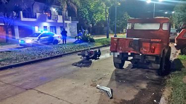 Motociclista accidentado en San Pedro Motociclista accidentado en San Pedro