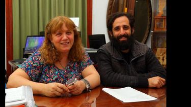 Cristina Torrano y Hernán Zárate. Este domingo se realizará la segunda edición de Bellas Artes te encuentra bailando. (PRENSA-MUNICIPIO)