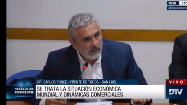 El vicepresidente primero de la Comisión de Agricultura y Ganadería, diputado Carlos Ponce. El vicepresidente primero de la Comisión de Agricultura y Ganadería, diputado Carlos Ponce.