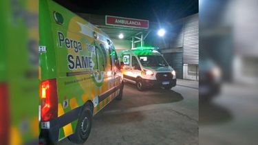 La ambulancia de Same se desplegó custodiada por móviles de Patrulla Urbana. La ambulancia de Same se desplegó custodiada por móviles de Patrulla Urbana.