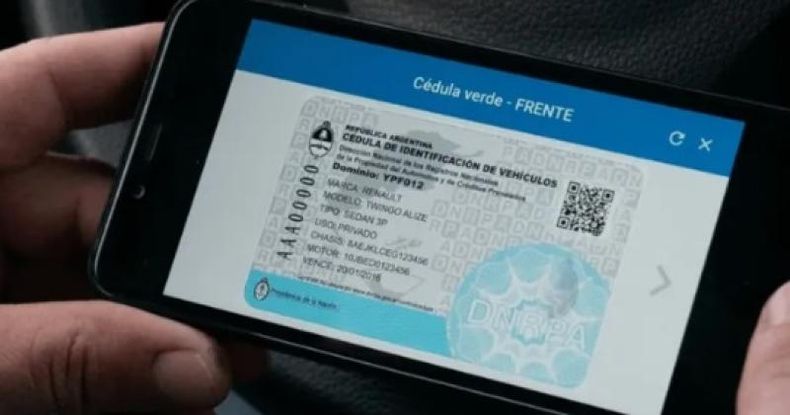 A partir de ahora se podrá autorizar a terceros a conducir el vehículo desde la aplicación Mi Argentina y ya no regirá más la cédula azul física.