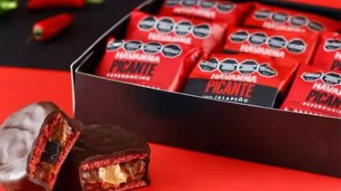Los alfajores picantes, la última metamorfosis de Havanna. Una variante a la que se puede acceder solo a través de un encargo especial.