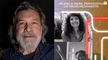 Román Caracciolo y la portada de Milena e Irene, periodistas. Un pronunciamiento, libro que coescribió junto a Ana Arzoumanián. Román Caracciolo y la portada de Milena e Irene, periodistas. Un pronunciamiento, libro que coescribió junto a Ana Arzoumanián.