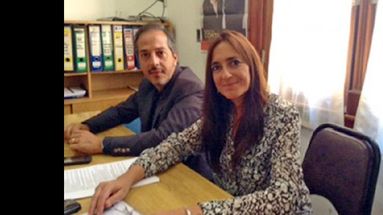 María de los Angeles Conti y Karim Dib, autores del proyecto de ordenanza. (ARCHIVO LA OPINION)
