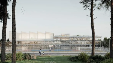 El proyecto propone una escuela de 7.400 metros cuadrados, inserta en un terreno de 10.000 dentro de un campus universitario, a un kilómetro del casco histórico de Podgorica. El proyecto propone una escuela de 7.400 metros cuadrados, inserta en un terreno de 10.000 dentro de un campus universitario, a un kilómetro del casco histórico de Podgorica.