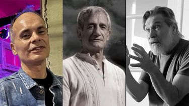 Los teatristas locales Gustavo Bevacqua, José Neme Carenzo y Román Caracciolo. Los teatristas locales Gustavo Bevacqua, José Neme Carenzo y Román Caracciolo.