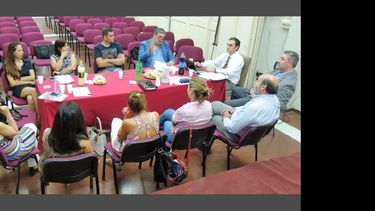 En el encuentro, realizado en el Aula Magna, estuvo presente el rector de la Universidad, Guillermo Tamarit. (UNNOBA)