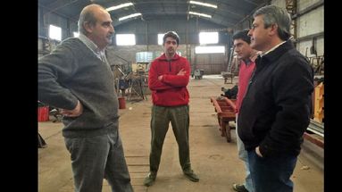 Javier Martínez con Oscar Garelli en El Socorro. (PRO)