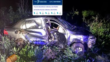 San Pedro: conductor despisto en la Ruta 191 y hallaron un arma con municiones durante el accidente San Pedro: conductor despisto en la Ruta 191 y hallaron un arma con municiones durante el accidente