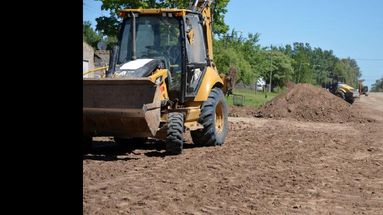 Los trabajos son paralelos a las obras en la zona de Laprida. (LA OPINION)