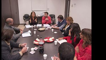 La diputada provincial María del Huerto Ratto recibió a los referentes de la juventud agropecuaria. (PRENSA DIPUTADA RATTO)