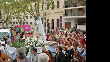 Este año la procesión se iniciará en la Parroquia San Vicente. Luego será celebrada la misa en la Iglesia Merced. (ARCHIVO LA OPINION)