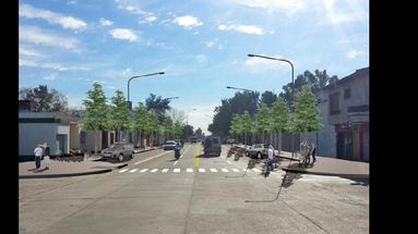 Obras Públicas envió los planos elaborados para la remodelación de esta avenida en la zona sur. (GOBIERNO DE PERGAMINO)