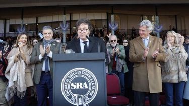 El presidente Milei cuando el año pasado estuvo en La Rural. Este sábado volverá con un importante anuncio. El presidente Milei cuando el año pasado estuvo en La Rural. Este sábado volverá con un importante anuncio.