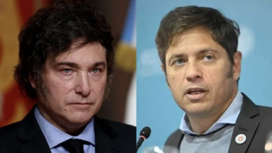 Javier Milei y Axel Kicillof Javier Milei y Axel Kicillof