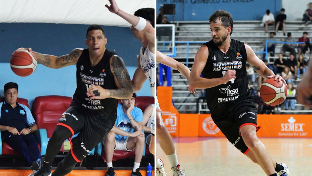 Jonatan Slider y Martín Gandoy, dos de los referentes de Pergamino que saldrán a la cancha.