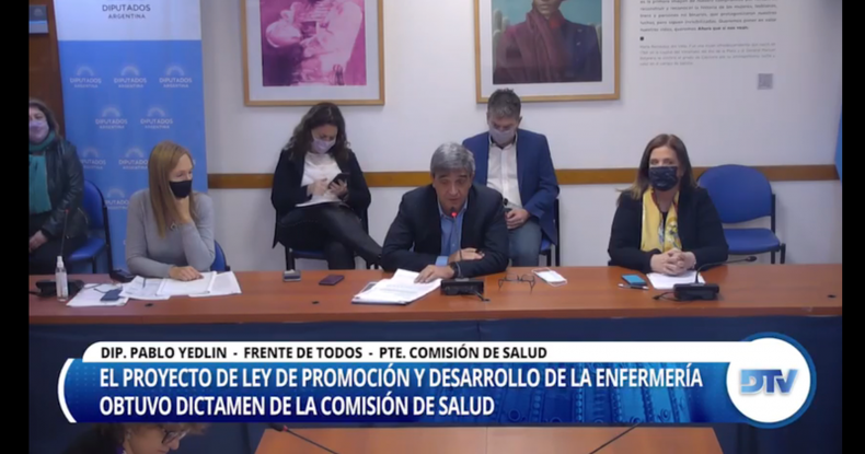 La Ley de enfermería es muy importante, por eso nuestro objetivo es tener más enfermeros universitarios, indicó el diputado Pablo Yedlin.