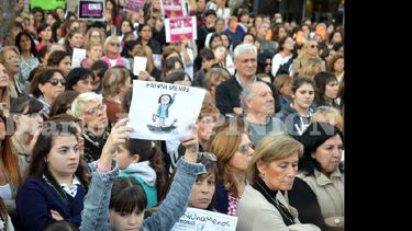 La jornada de lucha contra la violencia de género tuvo réplica en decenas de ciudades argentinas, entre ellas Pergamino. (LA OPINION)