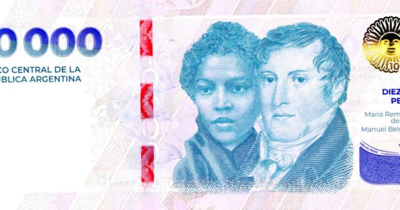La entidad comenzó la distribución del nuevo billete de máxima denominación a través de la red de sucursales bancarias y cajeros automáticos de todo el país.