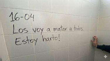 El contenido del mensaje era una clara amenaza sobre un asesinato masivo que iba a ocurrir el jueves.