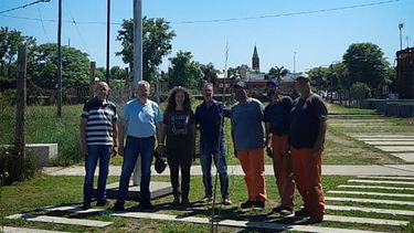 Pergamino: excombatientes de Malvinas participaron de la reforestación del monumento en su honor