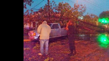 La tormenta de ayer causó algunos problemas