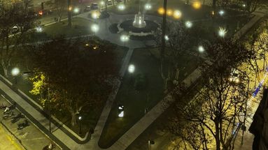 La niebla afectó la visibilidad en calles céntricas y de los barrios en Pergamino.