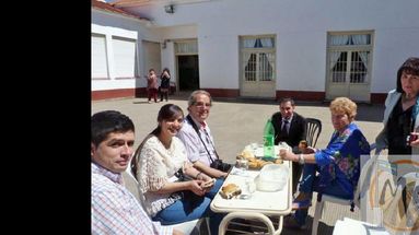 Iván Agüero, Marian Lobo Heredia y Rodolfo Lobo Molas de Catamarca; Pablo Teixidó, Rosalía Bojanich y Marta Siciliano. (FIESTA DE LA POESIA)