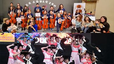 Espacio de Educación Musical CheloSuzuki bajo la dirección de Analía Carchenilla y la Academia Aire Criollo dirigida por Cecilia Devia y Germán Chapero. Espacio de Educación Musical CheloSuzuki bajo la dirección de Analía Carchenilla y la Academia Aire Criollo dirigida por Cecilia Devia y Germán Chapero.