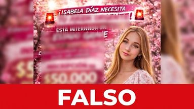 Investigan a la persona que publicó en redes sociales pidiendo ayuda a la joven Isabella Díaz Investigan a la persona que publicó en redes sociales pidiendo ayuda a la joven Isabella Díaz