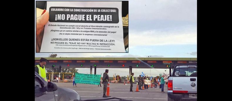 Los reclamos en las cabinas ubicadas en Paraje Larena son permanentes por la falta de respuestas a la habilitación de caminos colectores. (LA OPINION)