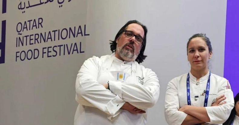 Alejandra y su hermano Martín comparten la pasión por la cocina y se encuentran en Qatar, participando del Festival Internacional de Gastronomía.