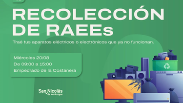 Anuncia la Municipalidad de San Nicolás la recolección de residuos electrónicos el miércoles 20. Anuncia la Municipalidad de San Nicolás la recolección de residuos electrónicos el miércoles 20.