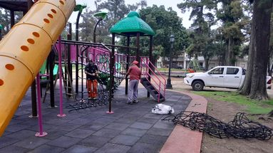 Pergamino: refuerzan el mantenimiento de plazas y espacios verdes en distintos sectores
