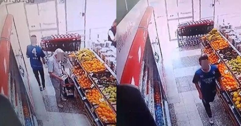El martes a la tarde en el supermercado Día de avenida Liniers al 700 un sujeto sustrajo un pack de cervezas, carne y productos de las góndolas.